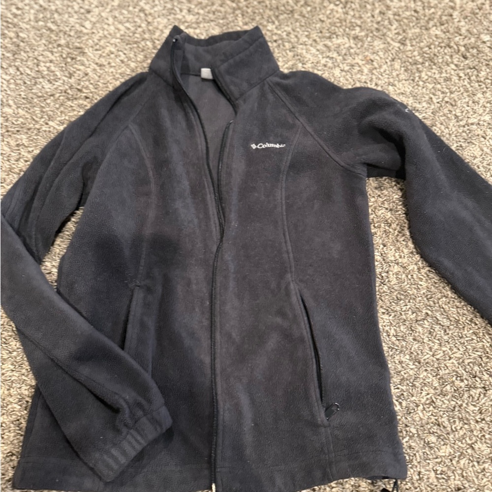 Columbia Charcoal Full-Zip Fleece Jacket